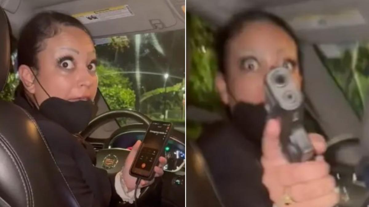 乘客要求轉彎!美Uber司機爆氣直接掏槍「瞄頭威脅」畫面曝