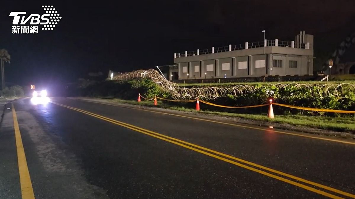 連日豪雨襲擊!花蓮空軍基地圍牆倒塌30公尺 重建需1個月