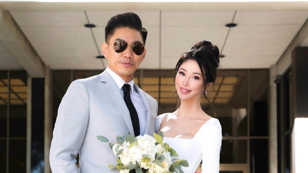 孔令奇和老婆Eunice感情相當甜蜜。(圖/孔令奇提供)