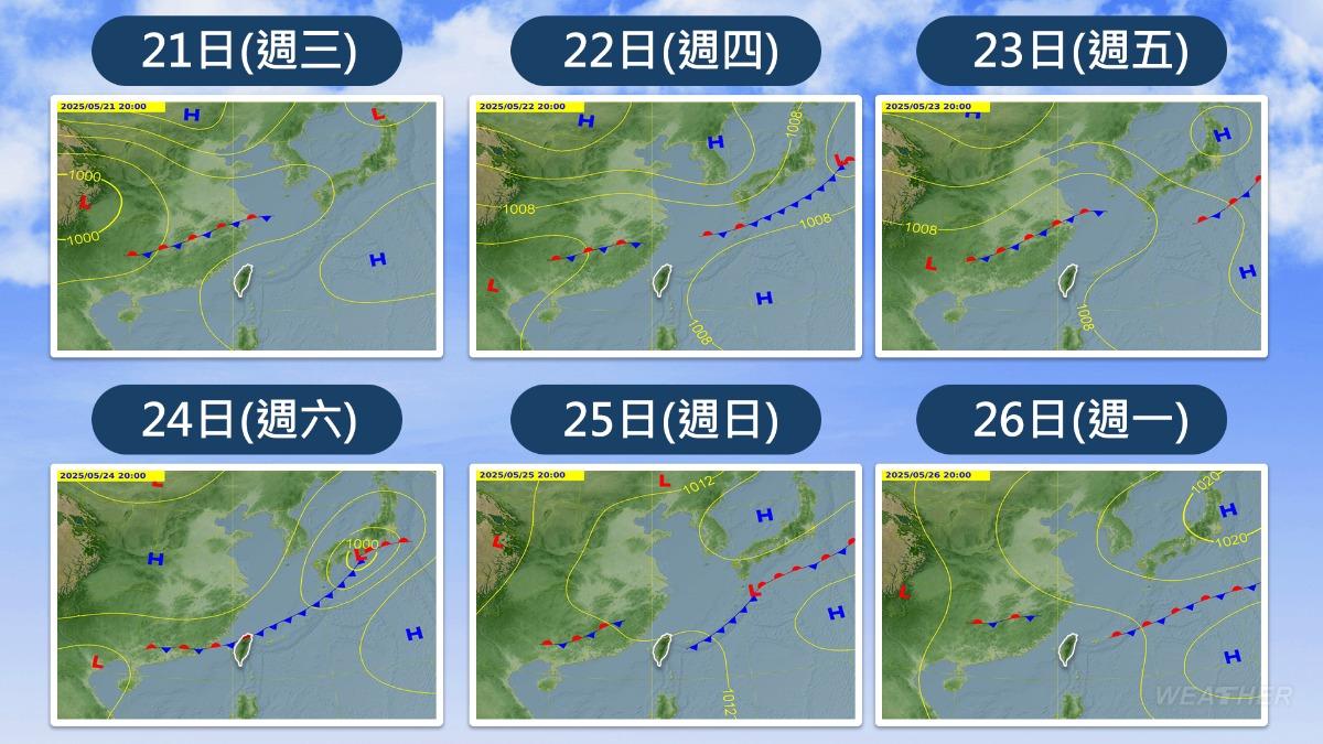 天氣／鋒面又將接力襲台！「2時間點」恐變天　降雨機率再升高