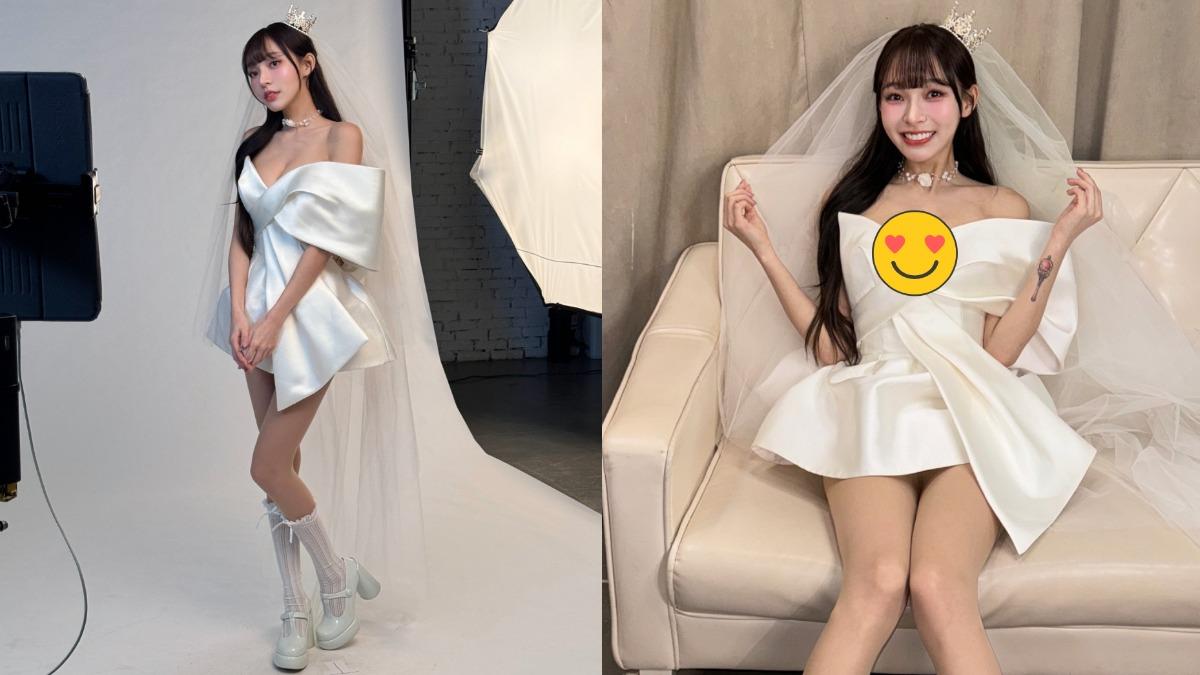 林襄突曬超仙婚紗照！傲人身材全都露　甜喊粉絲：不收藏嗎？