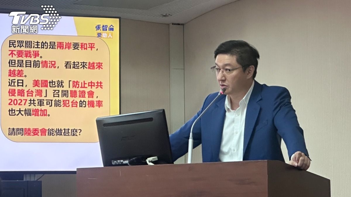 國民黨立委張智倫。(圖/林茜妤攝)