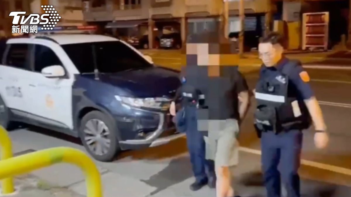 犯嫌一個小時內迅速被警方逮捕。(圖/TVBS)