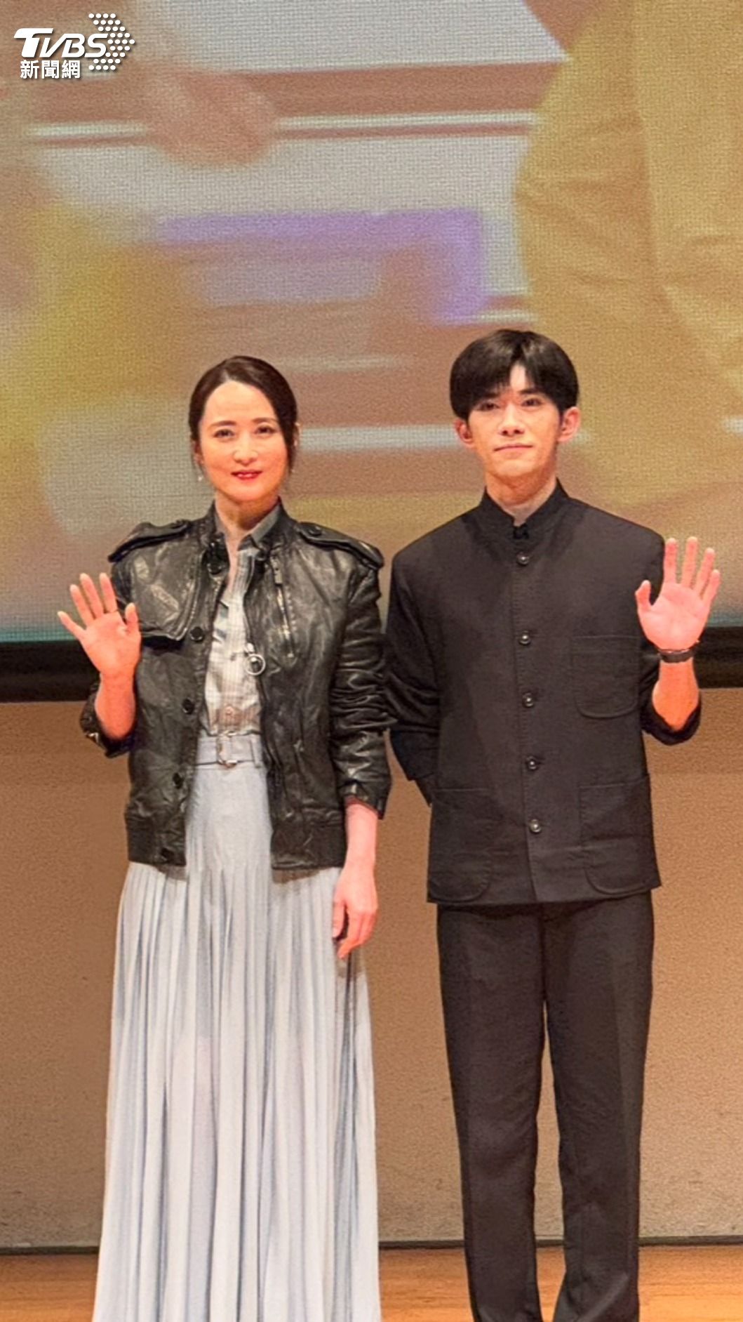 蔣勤勤、易烊千璽在《小小的我》中飾演母子檔。(圖/羅子欣攝)