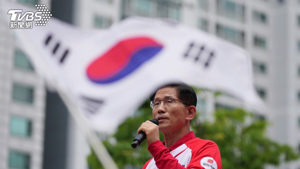 南韓國民力量總統候選人金文洙。(圖/達志影像美聯社)