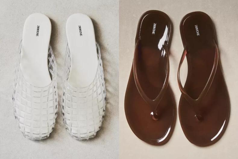 這款果凍風格的涼鞋完美結合了夏日氛圍。(圖/ZARA HOME)