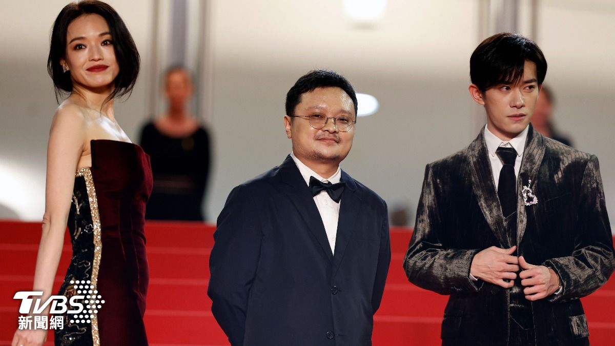 舒淇、畢贛、易烊千璽出席《狂野時代》坎城首映。（圖／達志影像歐新社）