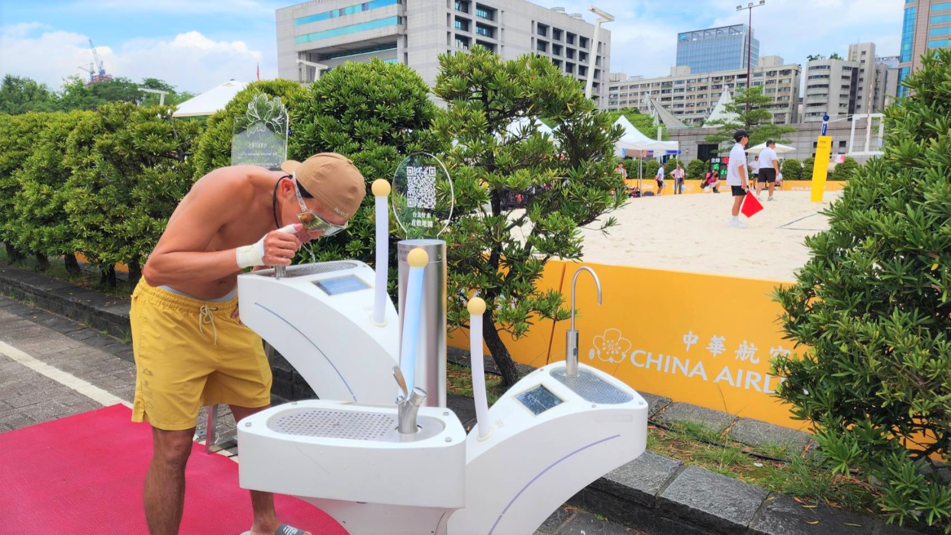 臺北好水 × 世壯運!直飲台讓選手及市民暢飲愛地球