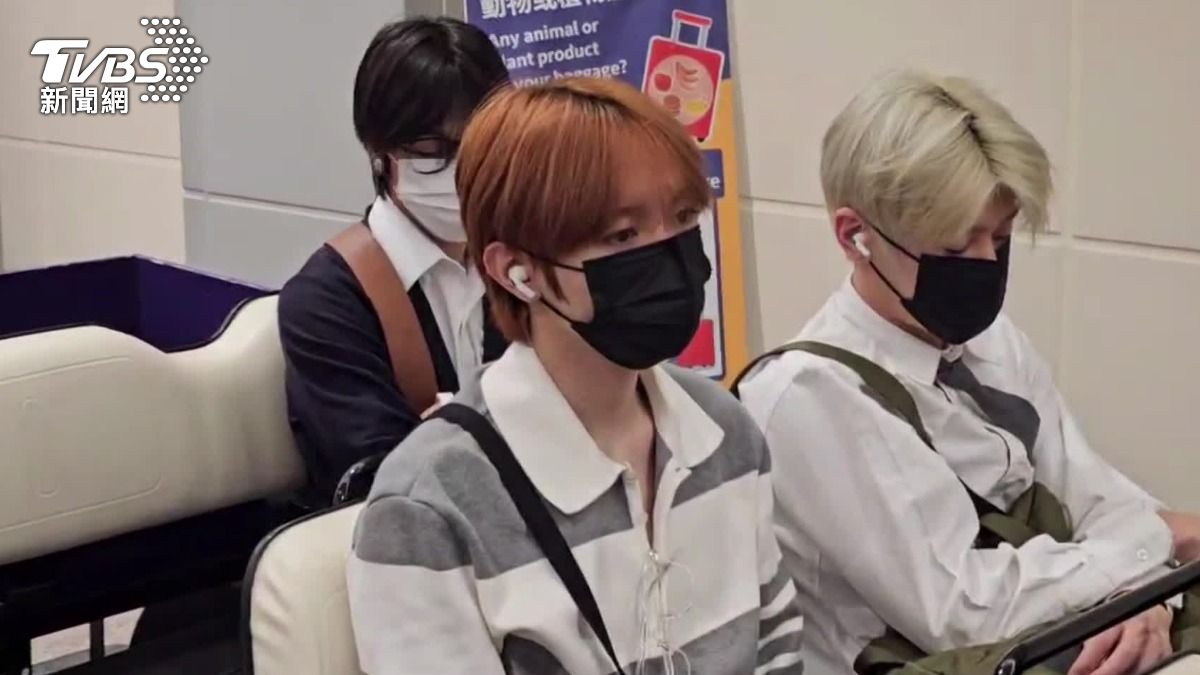 NCT WISH抵台。(圖/林志偉攝)