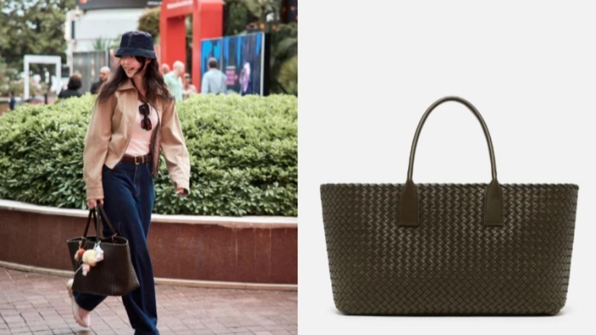 舒淇此次搭配的包款同樣吸睛。(圖/翻攝自IG@sqwhat、BOTTEGA VENETA)