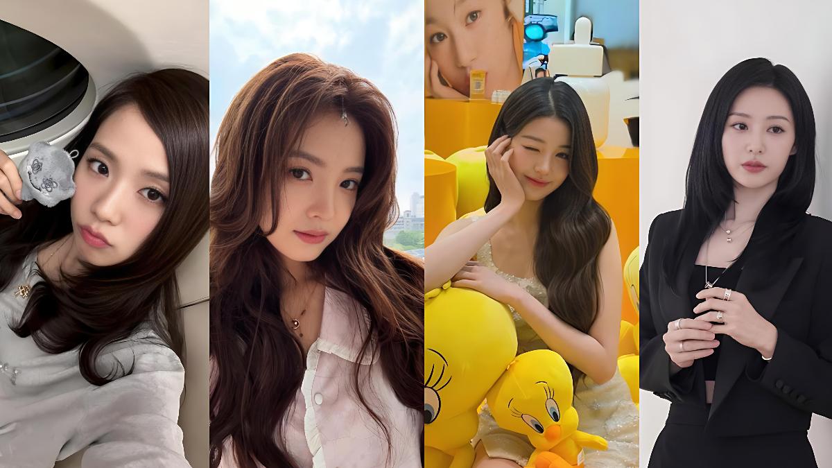 長髮代表：Jisoo、章若楠、張員瑛、金智媛。（圖／翻攝自IG@for_everyoung10、sooyaaa__、zhangruonannan、geewonii）　