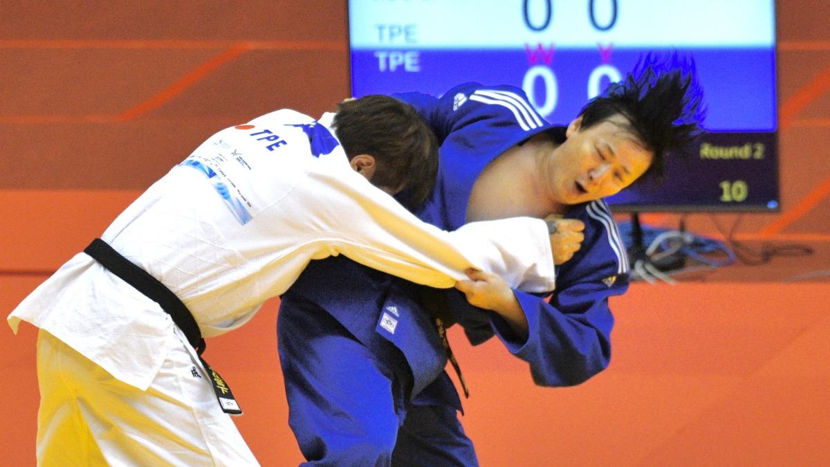 蕭煌奇兩戰全勝嬴得金牌。(圖/胡瑞麒攝)