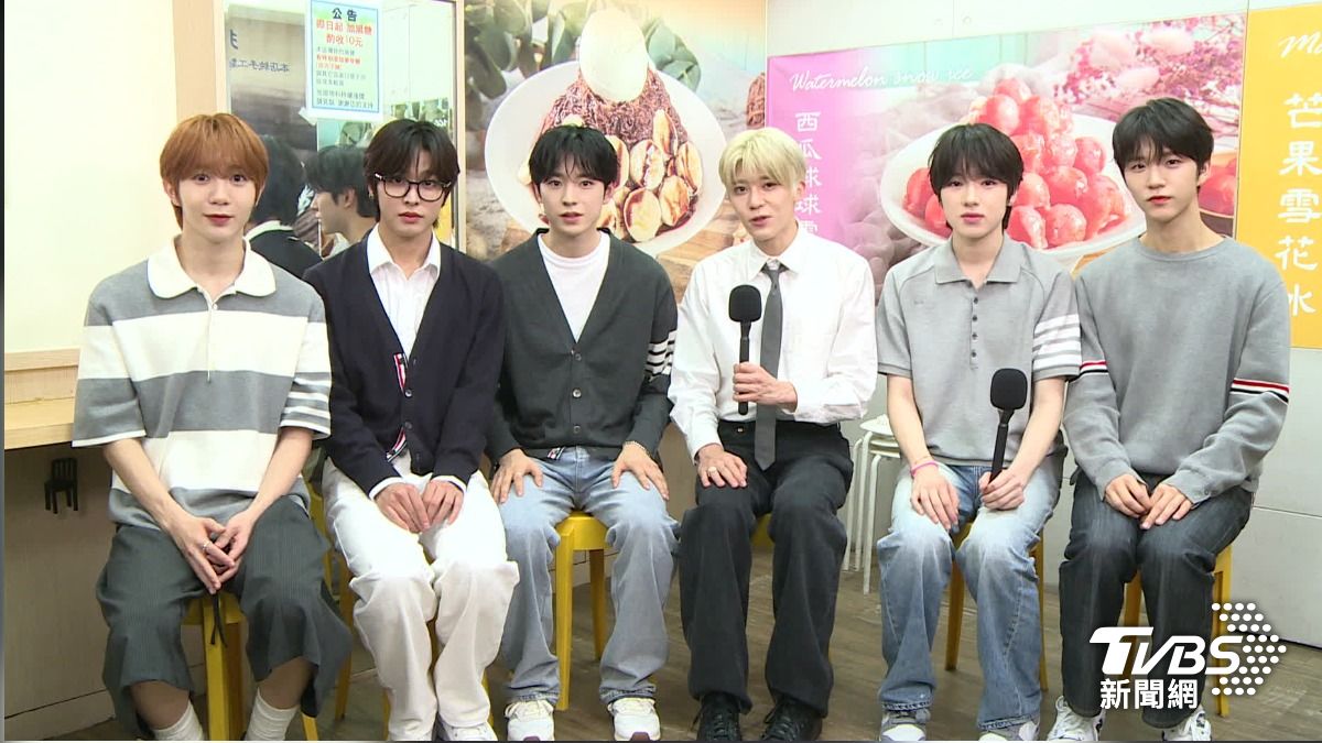 NCT WISH享用通化夜市冰品。(圖/TVBS)