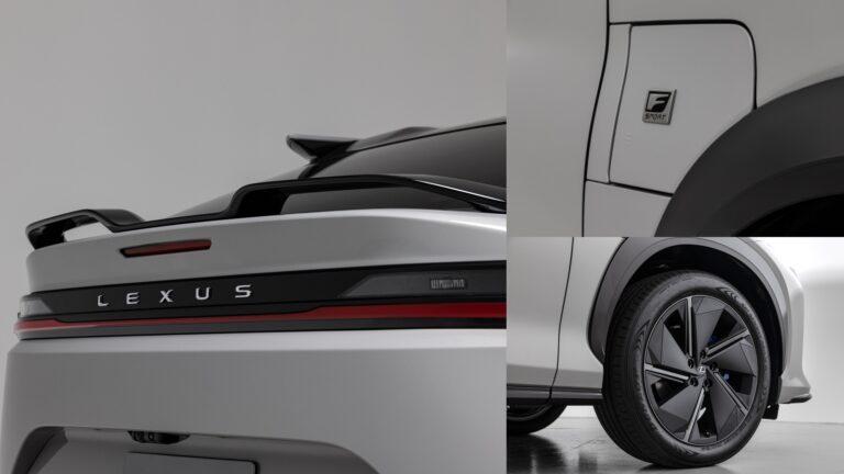 RZ 550e F Sport AWD的外型多了一些專屬設計。(圖/Lexus提供)