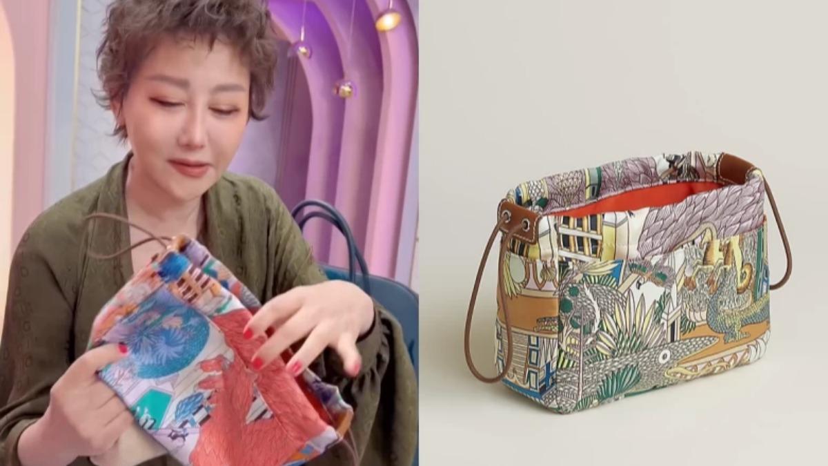 大包收納的秘訣在於使用不同顏色的小包。(圖/翻攝自IG@womanqueen42)