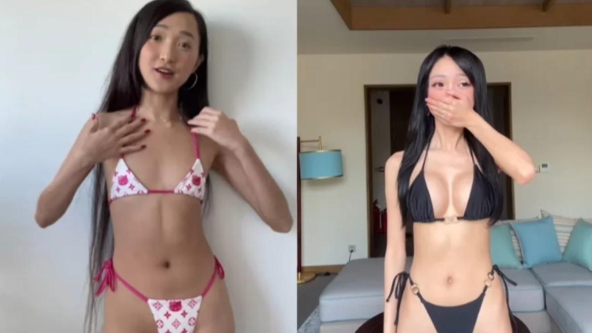 曾喊「平胸也能自信」!網紅吸粉400萬 爆紅之後隆乳了