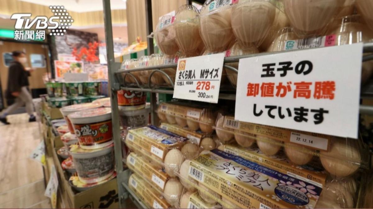 因禽流感肆虐、飼料成本飆升,日本雞蛋價格居高不下。(圖/達志影像美聯社)