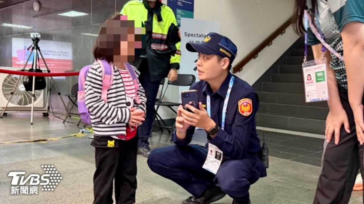 幫射箭父親加油!6歲女童世壯運走丟原地大哭 暖警伸手助團圓