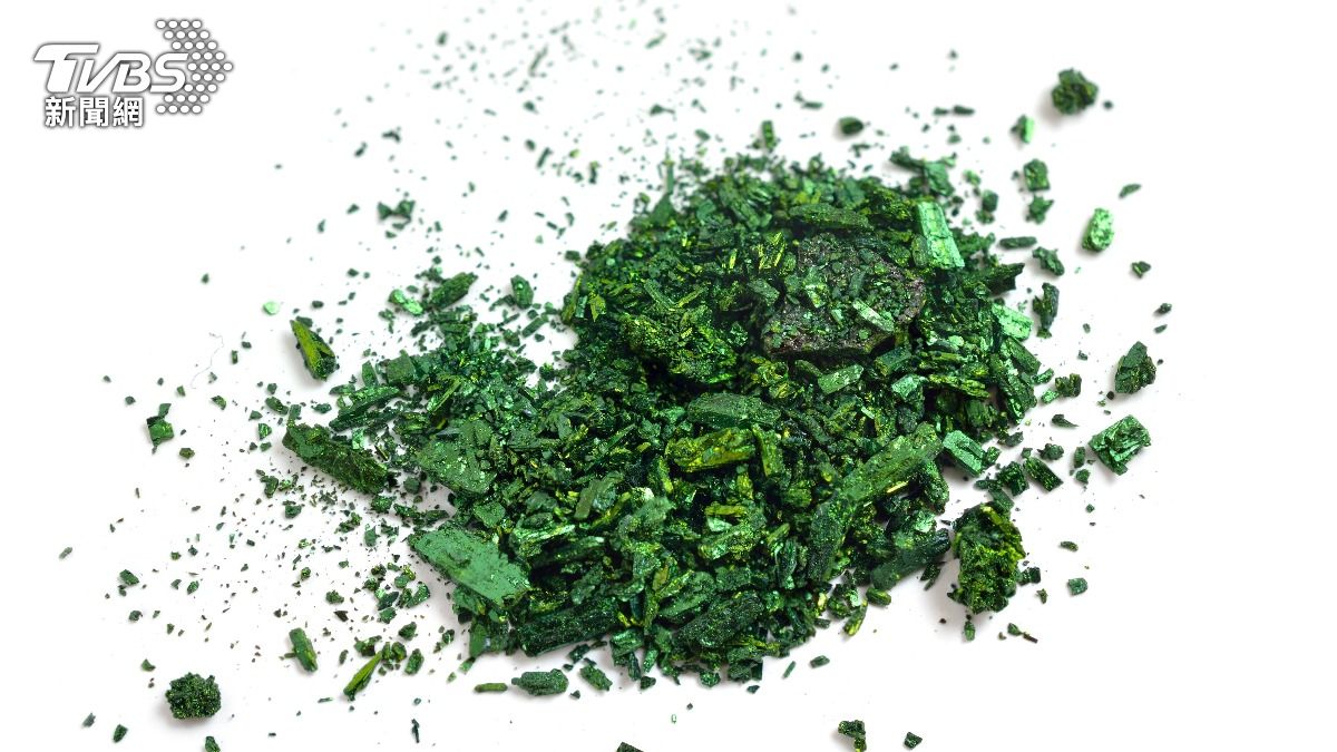 孔雀綠(Malachite Green)原為一種合成染料。(示意圖/shutterstock達志影像)