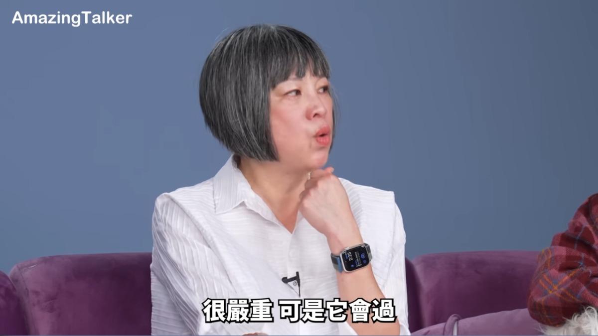 范琪斐相信所有的痛苦終將過去,只要願意站起來、往外看,世界永遠比傷痛大得多。(圖/翻攝自驚奇玩起來 AmazingTalker Show YT)