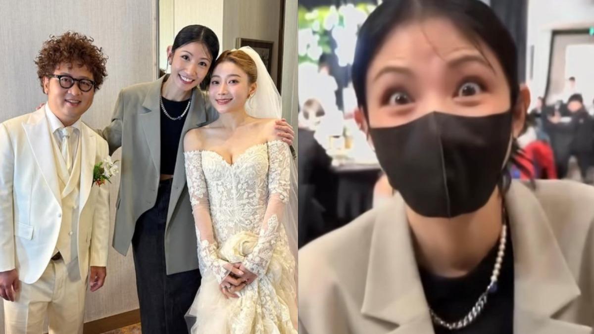 李千娜道歉!快閃納豆婚禮「離席畫面」曝光 被問原因尷尬瞪大眼