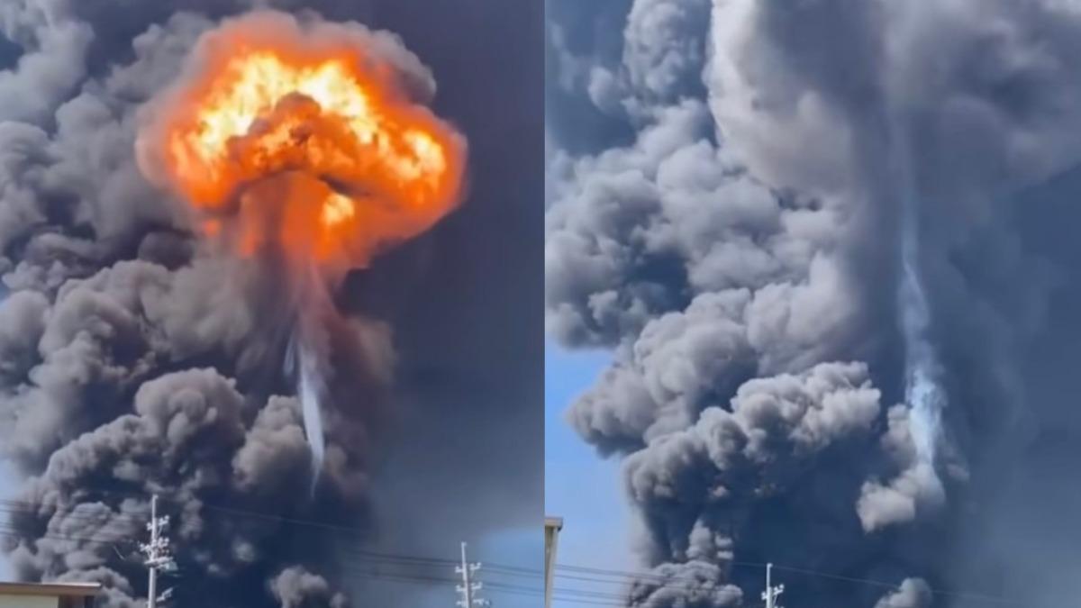 山東化工廠爆炸!蕈狀雲濃煙竄出、玻璃噴散 釀5死19傷