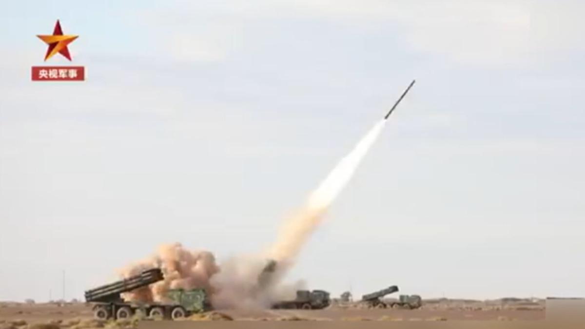 解放軍遠火部隊實彈演練