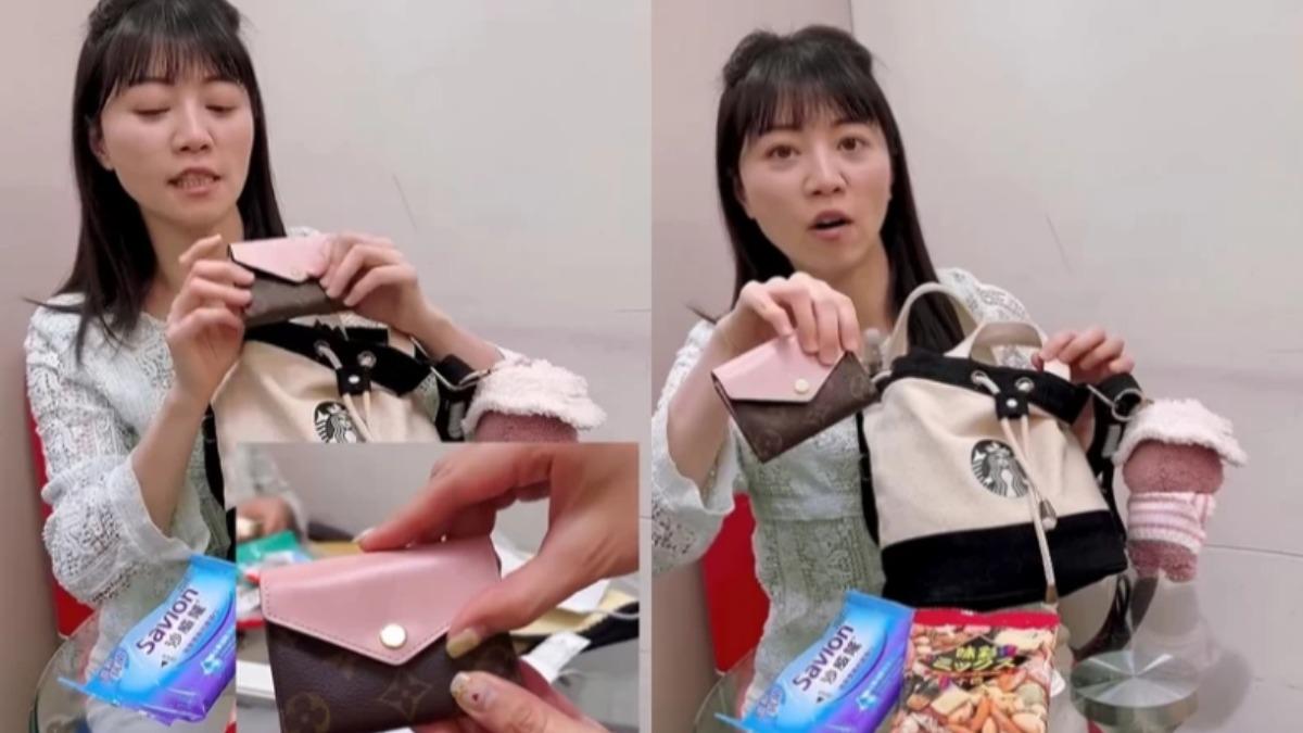 高嘉瑜目前喜歡用小巧的錢包。(圖/翻攝自IG@womanqueen42)