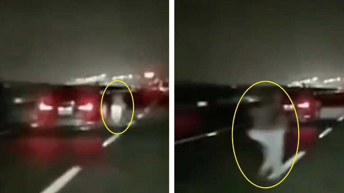 阿伯深夜走上國道遭3車撞輾慘死 詭異穿越車道畫面曝