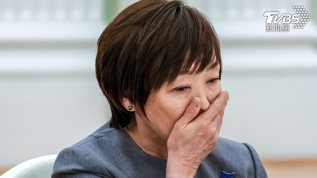 安倍昭惠在會談中一度感動落淚。(圖/達志影像美聯社)