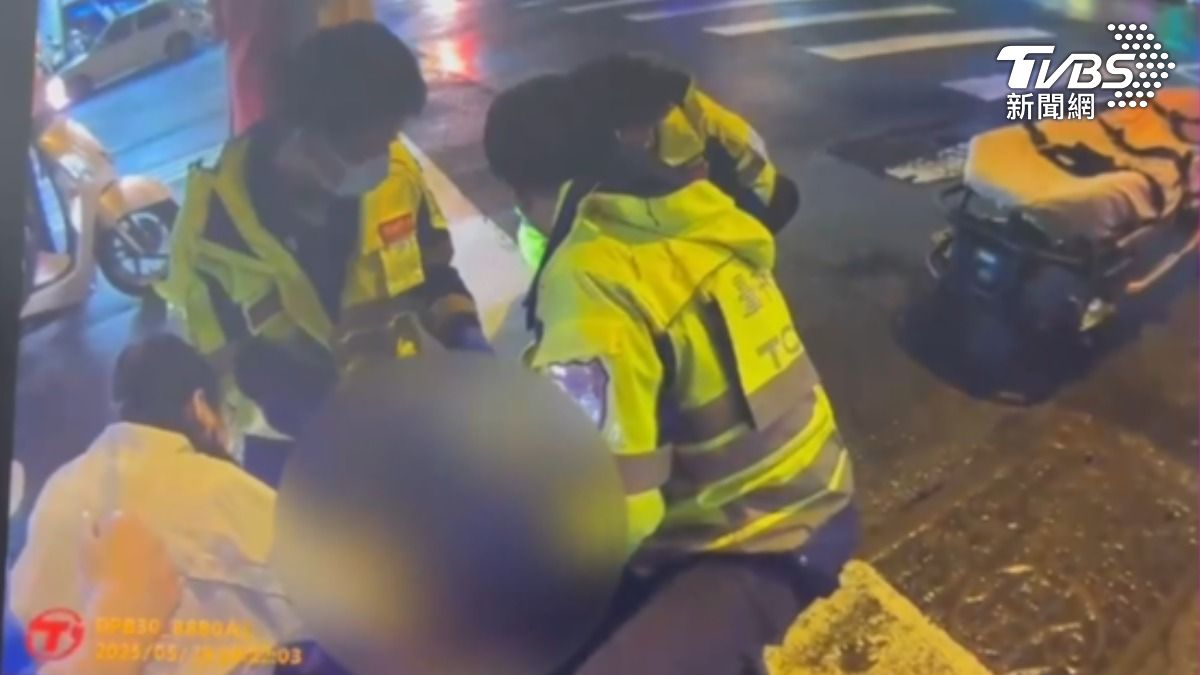 台中男騎到無心跳!警護巧路過CPR 戰死神13分鐘