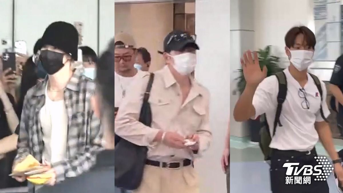 直擊/7百人塞爆小港機場!池昌旭、Mark沿路寵粉 Shownu胸肌藏不住