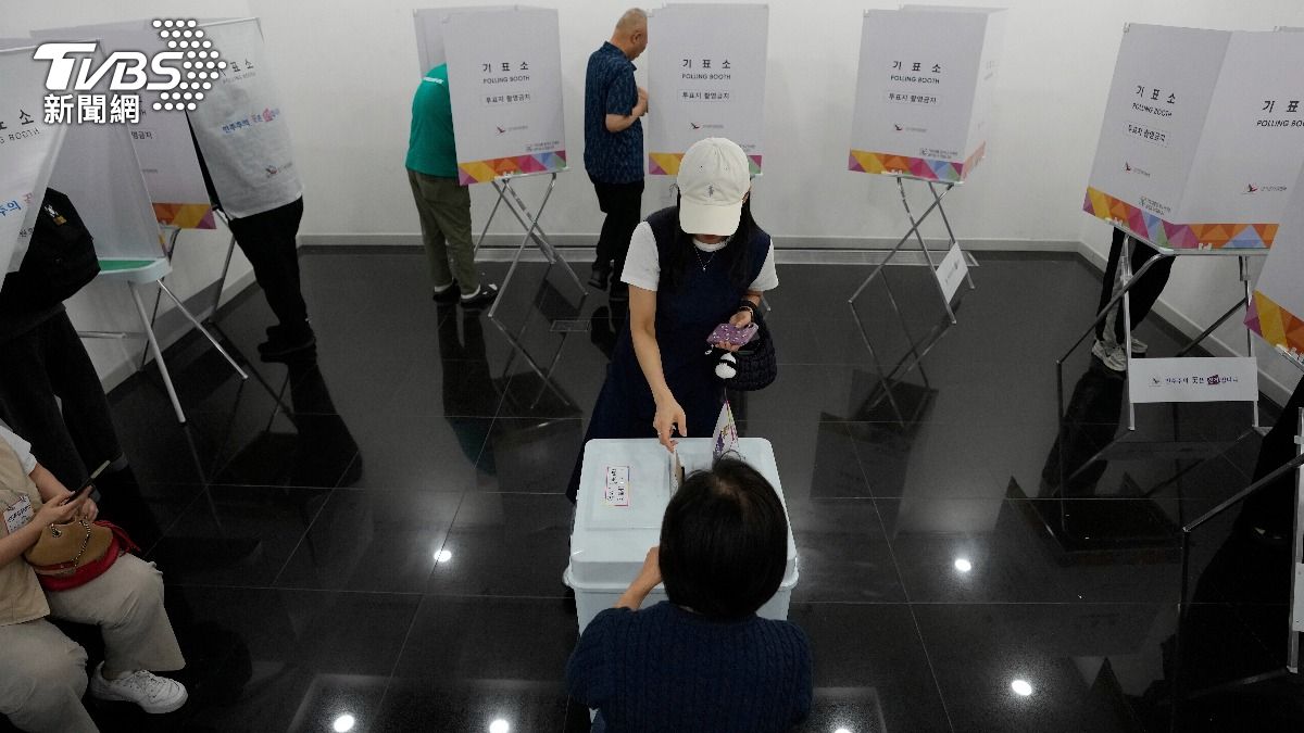 南韓總統補選。(圖/美聯社)