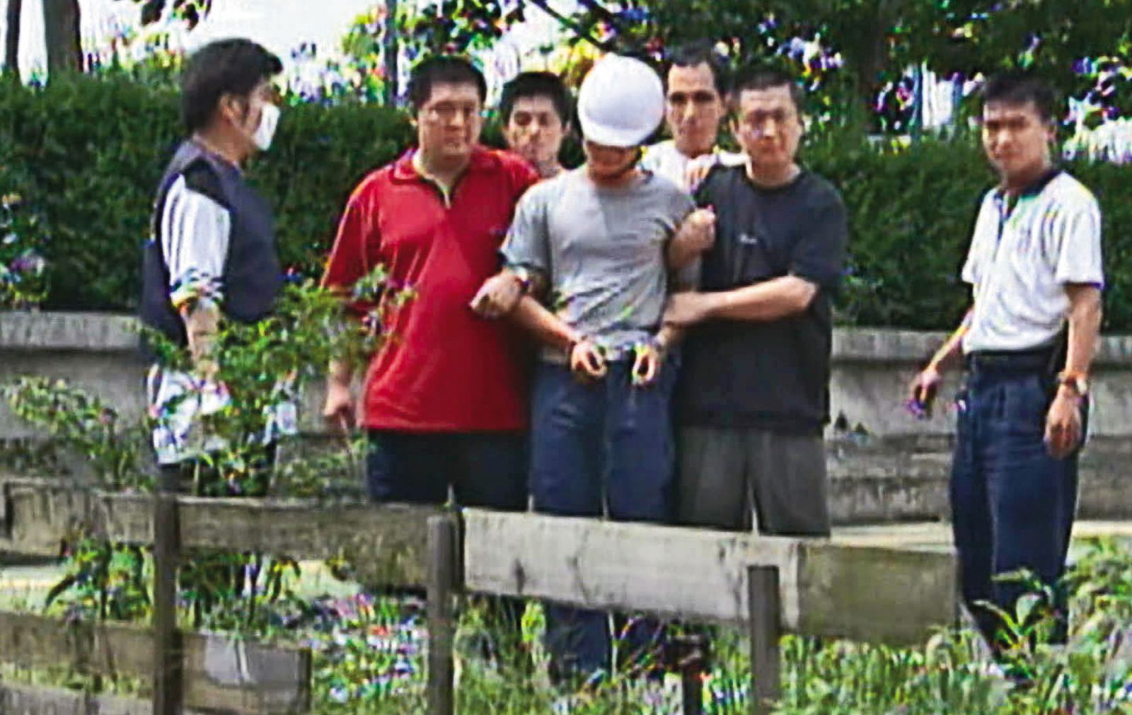 郭慶和殺死張女後,將屍體棄置在新北板橋五權公園附近草叢。(圖/東森新聞提供)
