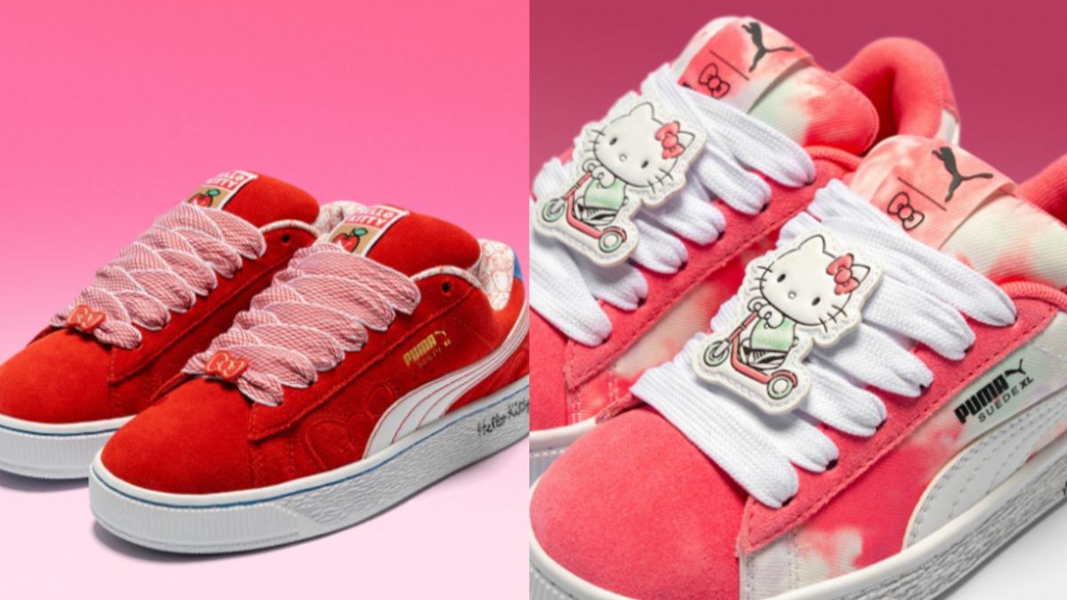 PUMAxHELLO KITTY。(圖/翻攝自IG@hellokitty )