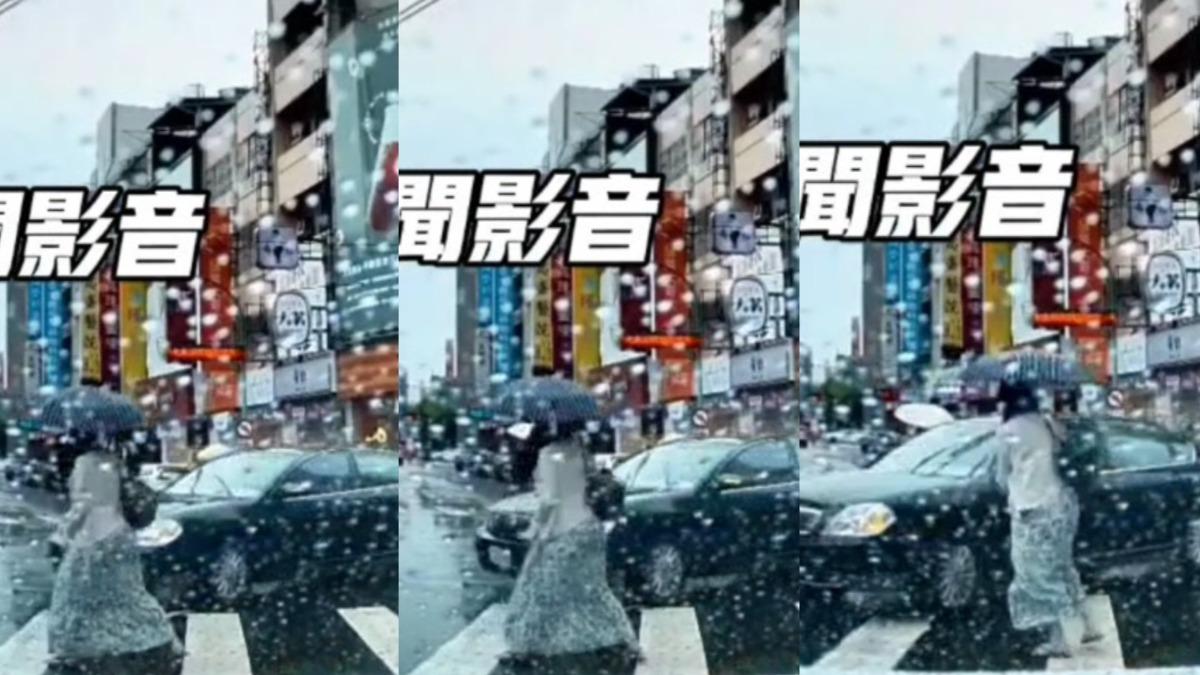 台中行人地獄!孕婦急退5步閃左轉車 駕駛貪快4秒慘噴6千