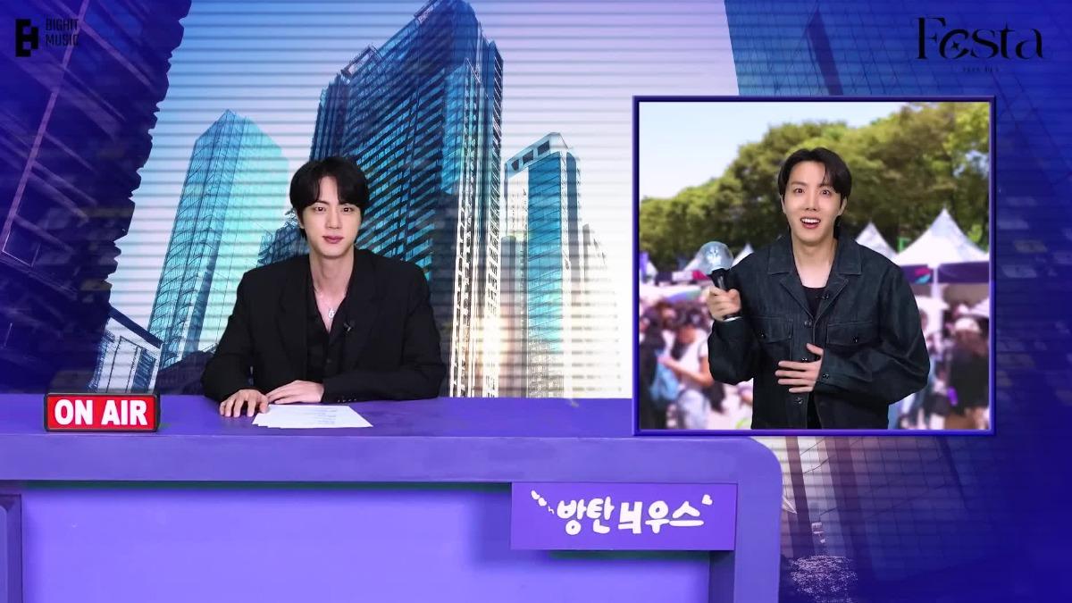 BTS扮演主播與記者笑翻粉絲(圖/翻攝BANGTANTV)