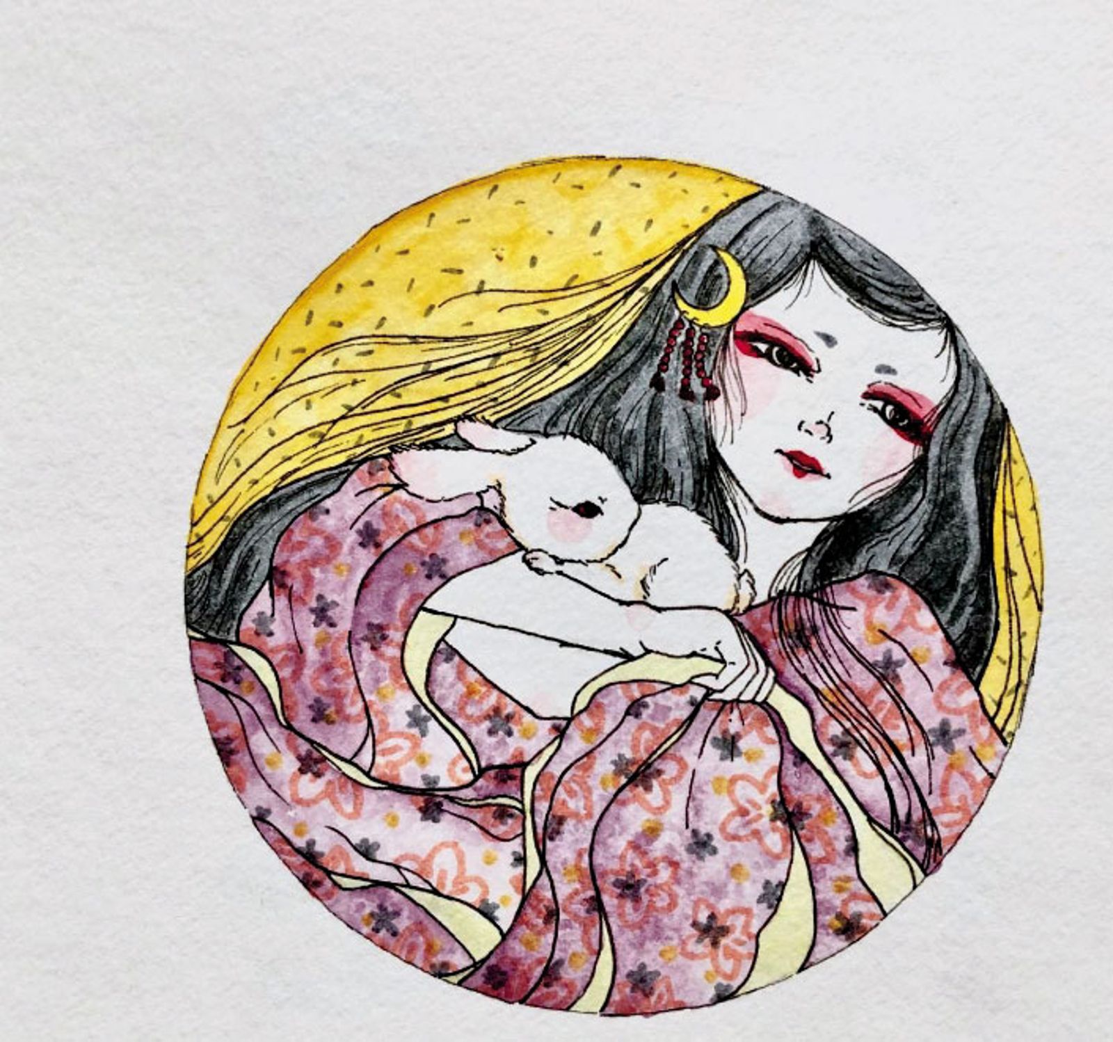 顏女作品柔雅中帶些許性感和神祕,猶如她自身散發的特質。(圖/翻攝自IG)