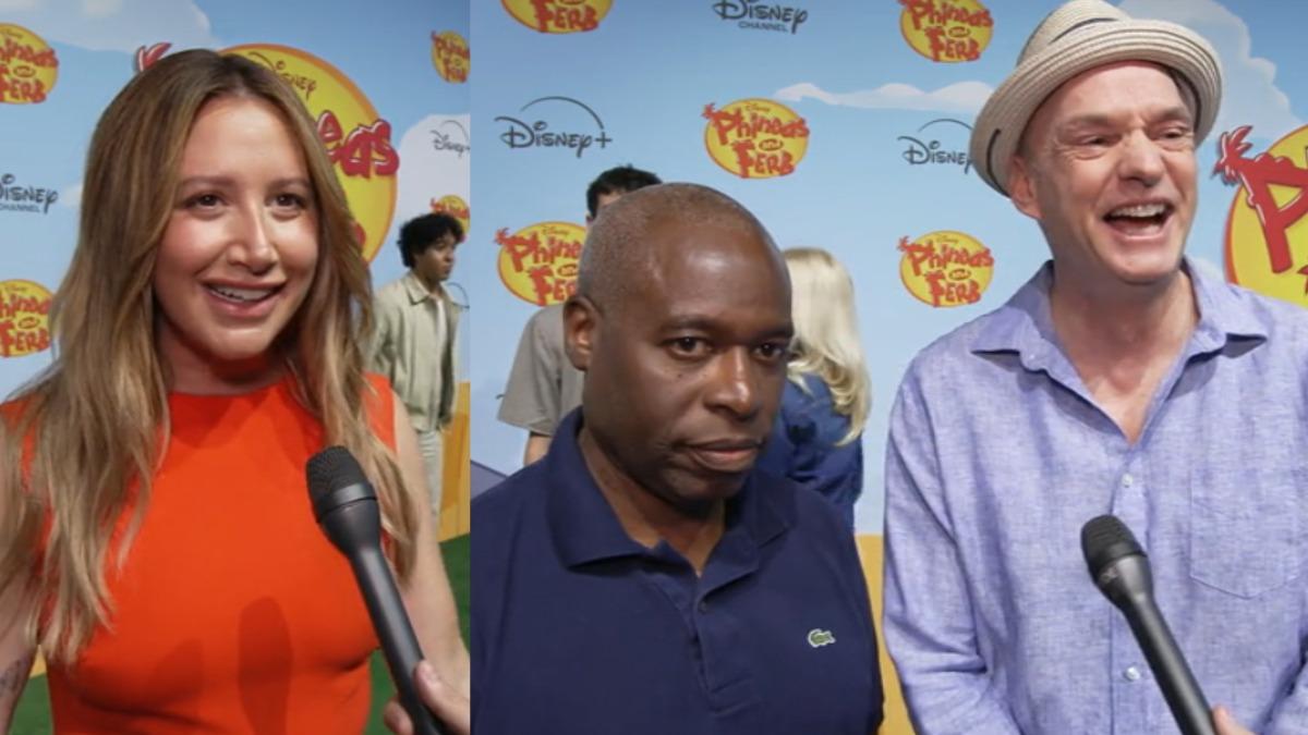 飾演凱蒂絲的艾希莉·緹絲黛爾與其他配音員齊聚（圖／翻攝自Disney+）