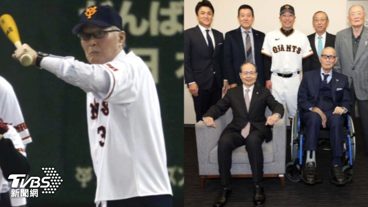 長嶋茂雄（圖左）辭世享壽89歲，曾與王貞治（圖右坐在沙發）組日職最強打線。（圖／達志影像美聯社、X @tyg_283）