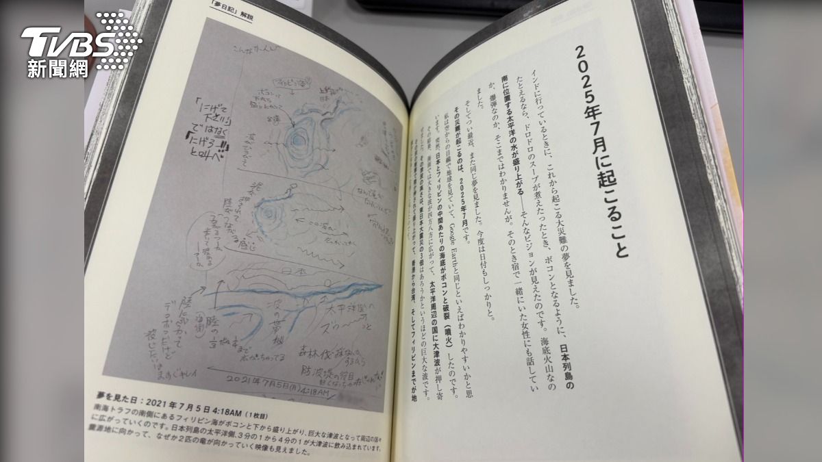 龍樹諒夢見的內容,指稱在日本與菲律賓之間海域。(圖/游雅嵐攝)
