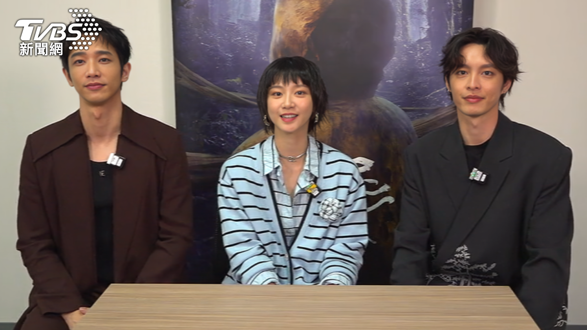 劉以豪與曹佑寧首度搭檔香港女星袁澧林，出演恐怖片《山忌黃衣小飛俠》。（圖／TVBS）