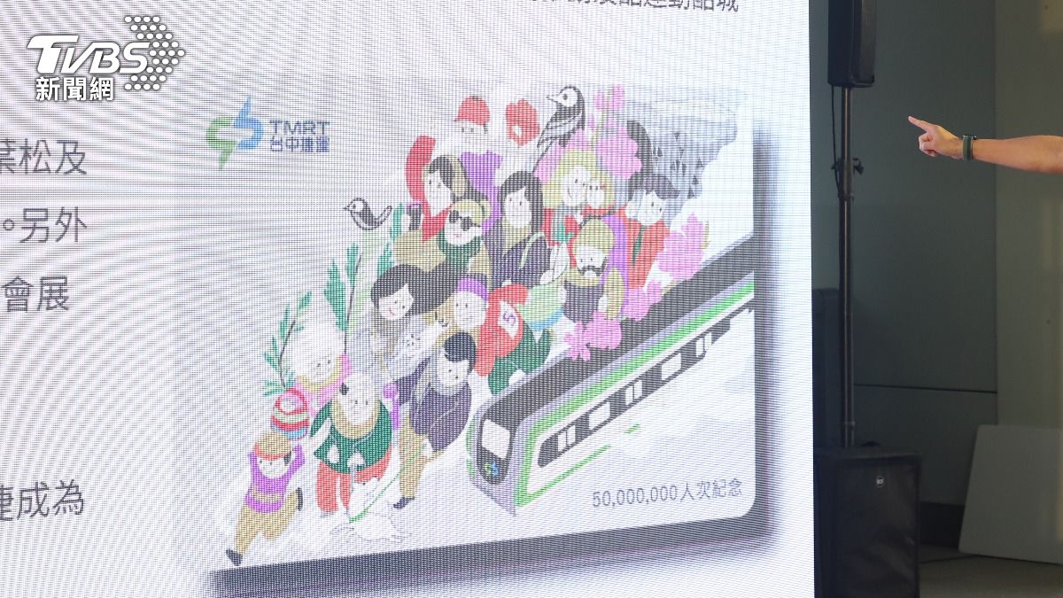 中捷5千萬紀念票卡。(圖/TVBS)