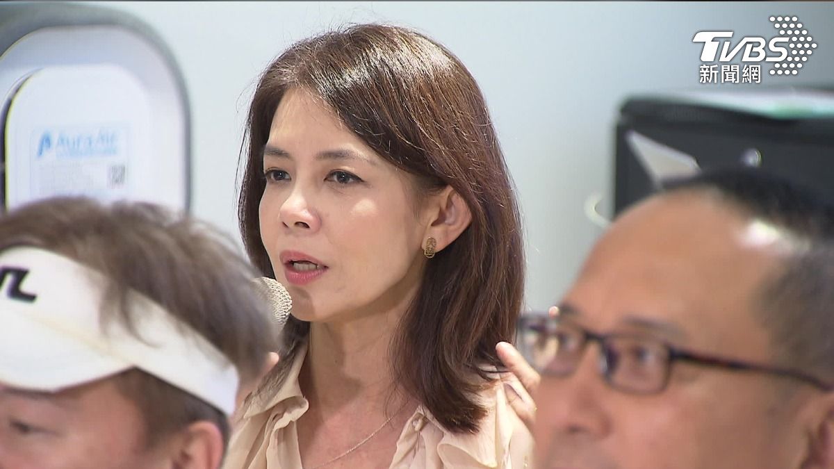 林美貞情斷孫興後首度露面。（圖／TVBS）