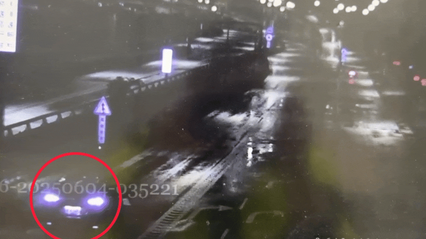 車禍監視器畫面。(圖/TVBS)