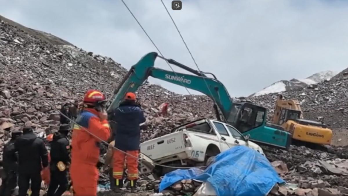  西藏爆山崩 蟲草產區變廢墟致3死7失蹤（圖／CCTV+）
