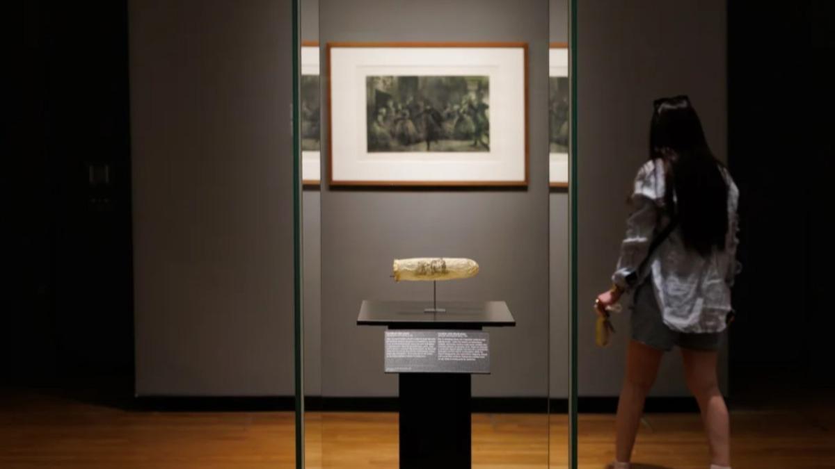 荷蘭的阿姆斯特丹國家博物館展出的這個19世紀保險套。（圖／翻攝自Rijksmuseum）