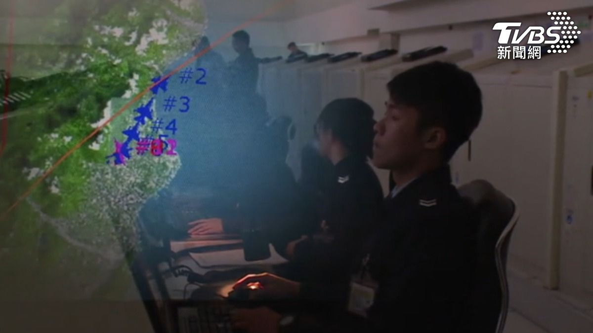 空軍指揮管制模擬演練(資料畫面)