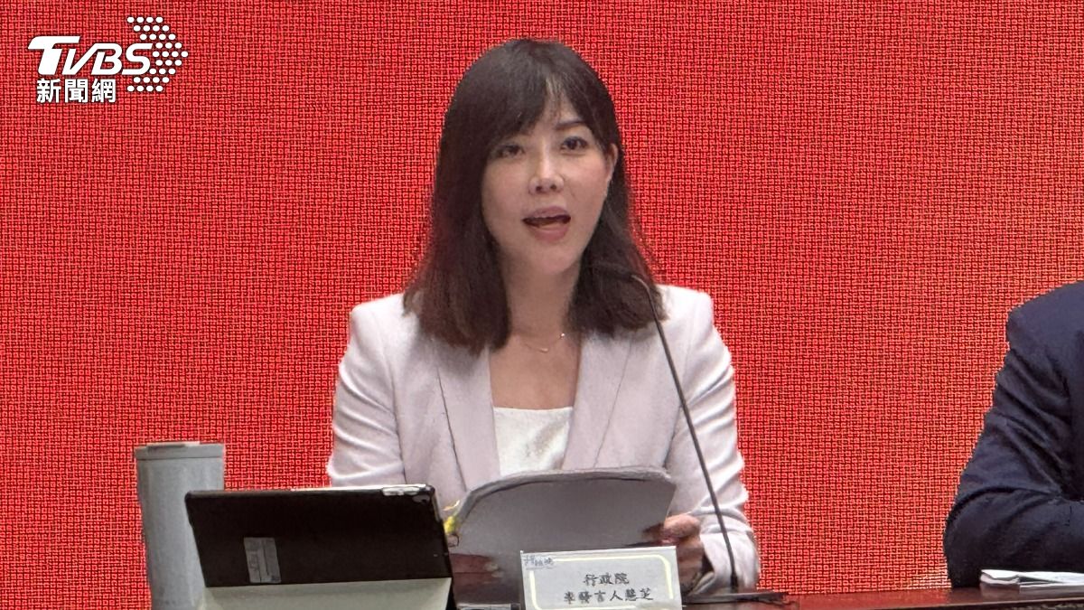 行政院發言人李慧芝。（圖／劉庭宇攝）