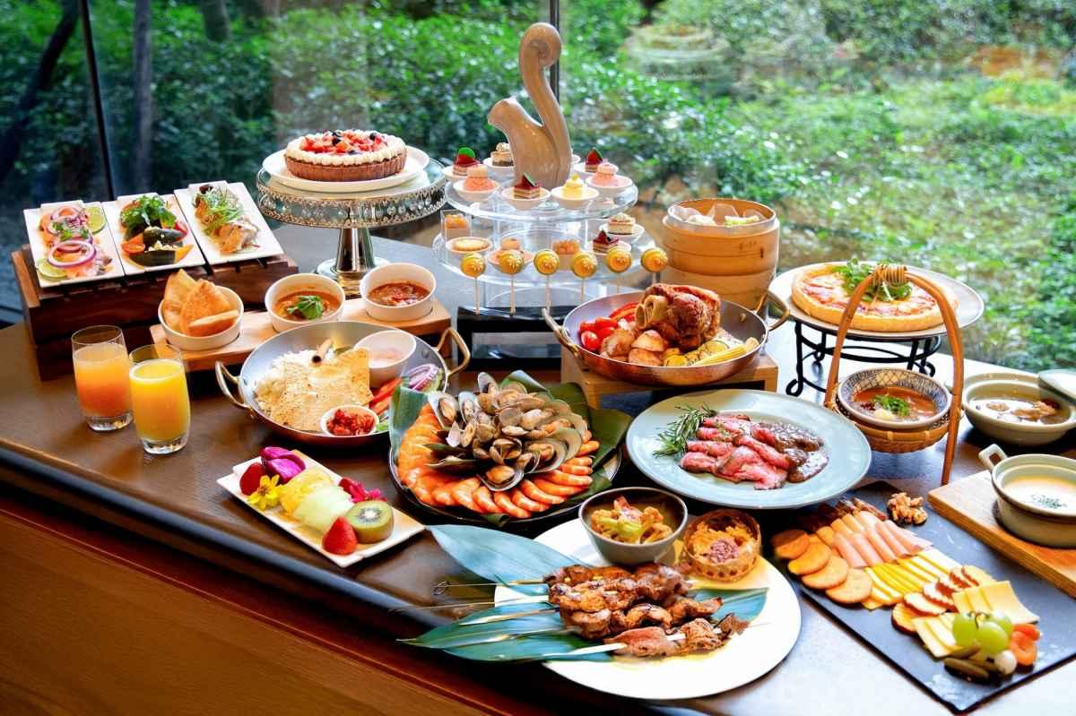 「Garden Kitchen」下午茶吃到飽,每人千元有找。(圖/台北萬豪酒店提供)